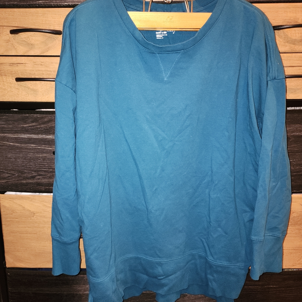 Terra & Sky Teal Long Sleeved Sweatshirt 20W/22W